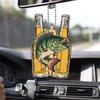 Creative Fish Car Hanging Pendant 2D Flat Acrylic Rearview Mirror Ornament Festive Ocean Theme Decoration for Cars Backpack