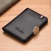 Slardar Ultra-Thin Men's Vertical Wallet: Mini Wallet for Driver's License, Student ID, Coins, and Cards.