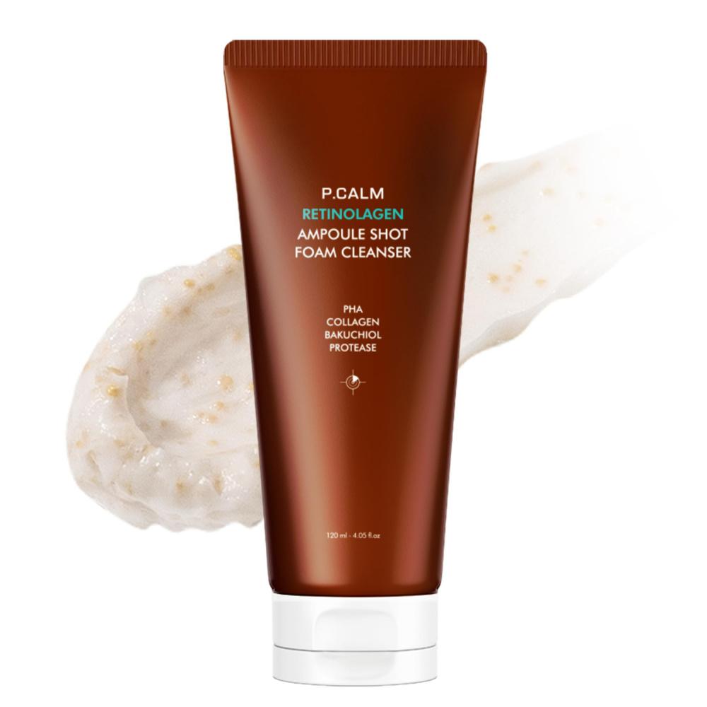 P.Calm Retinolagen Ampoule Shot Foam Cleanser 120ml Pore Care