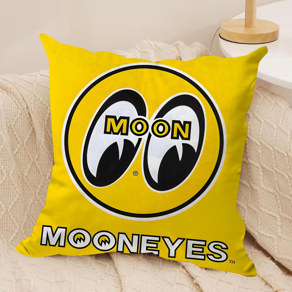 MMooneyes Luxury Logo Cushion Cover Silky Short Plush Invisible Zipper Dustproof Sofa Pillow Case For Home Decor 30x30cm