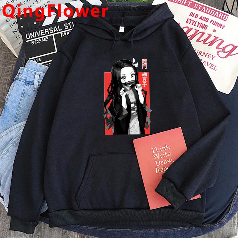 Drăguț Demon Slayer Anime Hanorac pentru femei Rengoku Kyoujurou Estetică Kawaii Kimetsu No Yaiba Nezuko Hanorac unisexga pentru femei