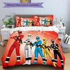 Power Rangers Team Print 3Pcs Bedding Setduvet Cover With 2 Bedropillowcase Home Birthday Gift