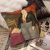 Fernando Mona Lisa Fat Character Art Pillow Case Fashion Square Pillowcase Bedroom Sofa Room Ins Decoration Leisure