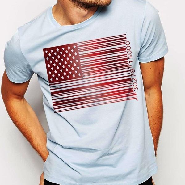 

American flag, statue of liberty, independence day, 4th of july, US Flag, NYC Unisex T-Shirt M