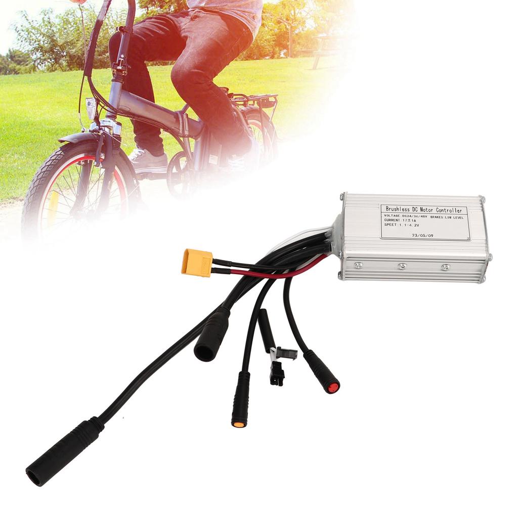 Brushless Motor Controller 24V 36V 48V 17A Bike Mode Controller  Shell Safety for Electric Bike Conversion