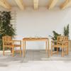 Vidaxl 3-Piece Garden Furniture Set, Solid Teak Wood