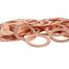 21-60mm IDxOD To  H- 1.0mm 1.5mm 2.0mm Thickness99.9% Copper Flat Washer For Boat Car High Temperature