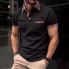 Summer Men's Button-pocket Henry Collar Sports Polo Shirt