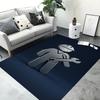 Mechanic Wrench Gear Print Area Rug Anti-slip Floor Mat for Garage Tool Logo Style Soft Washable Carpet for Workshop Home Decor