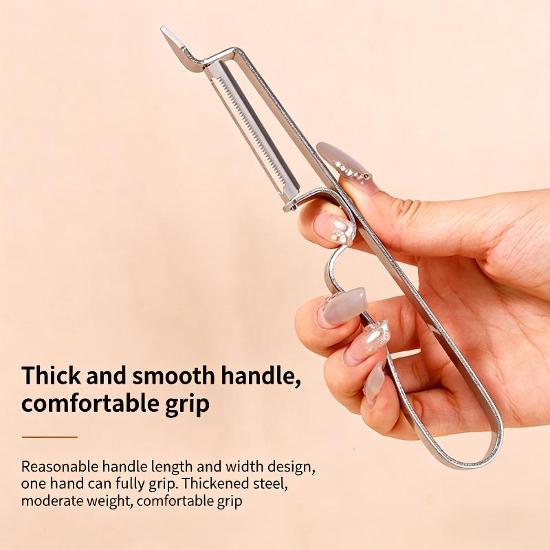 Stainless Steel Heavy-duty Peeler Fast Thin Waste-free Sharp Blade Kitchen Tool for Vegetables Potatoes Fruits Daily Use