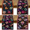 Scary Skull Table Runner Halloween Decoration Dinner Tablecloth Kitchen Dining Table Decor Home Party Supplies Día De Muertos