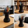 Chess Shaped Pen Holder Multiuse Desk Organizer 1Pc Stationery Cosmetic Storage for Home Office Dorm Desktop