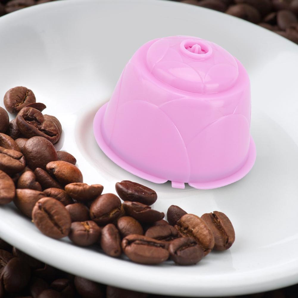 5Pcs Reusable Refillable Coffee Machine Capsule Cup Fit for DOLCE GUSTO Series Coffee MakerPurple