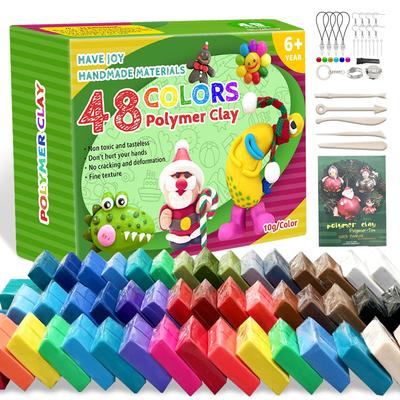 Ensemble de bricolage en argile polymère Fimo, argile molle, moulage, artisanat, four, blocs d'argile, jouet d'éducation précoce Montessori pour enfants, ensemble de Noël