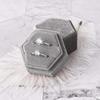 Flannel Hexagonal Jewelry Box for Bracelets and Rings