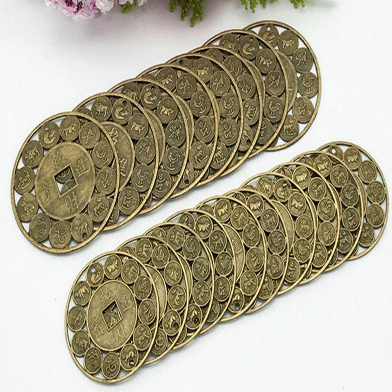 2 ks Amulety pro štěstí Feng Shui mince Amulet Peníze Příznivé čínské mince