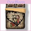 Luxurious Nightmare Before Christmas Duvet Cover With Pillow Cases Quilt Cover Bedding Set For Halloween Enthusiasts