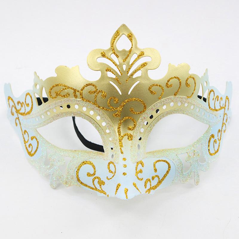 1PC Masquerade Mask Vintage Mask Black Antique Copper Half Face Mask Plastic Halloween Costume Party Mask Women Men