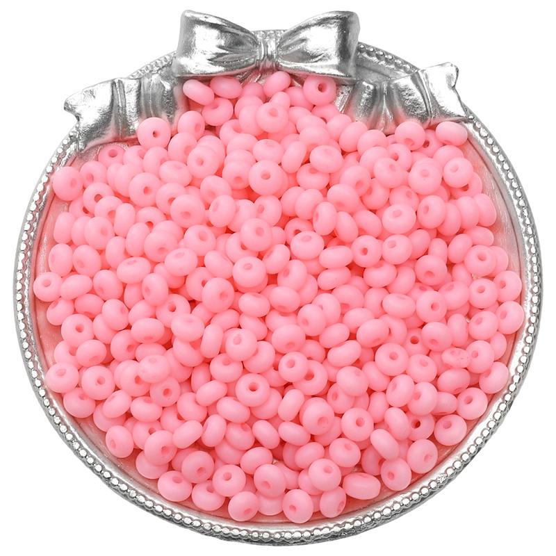 70pcs Glass Seed Beads Charm Frosted Mineral Abacus Czech Spacer Beads For Jewelry Making Accessories