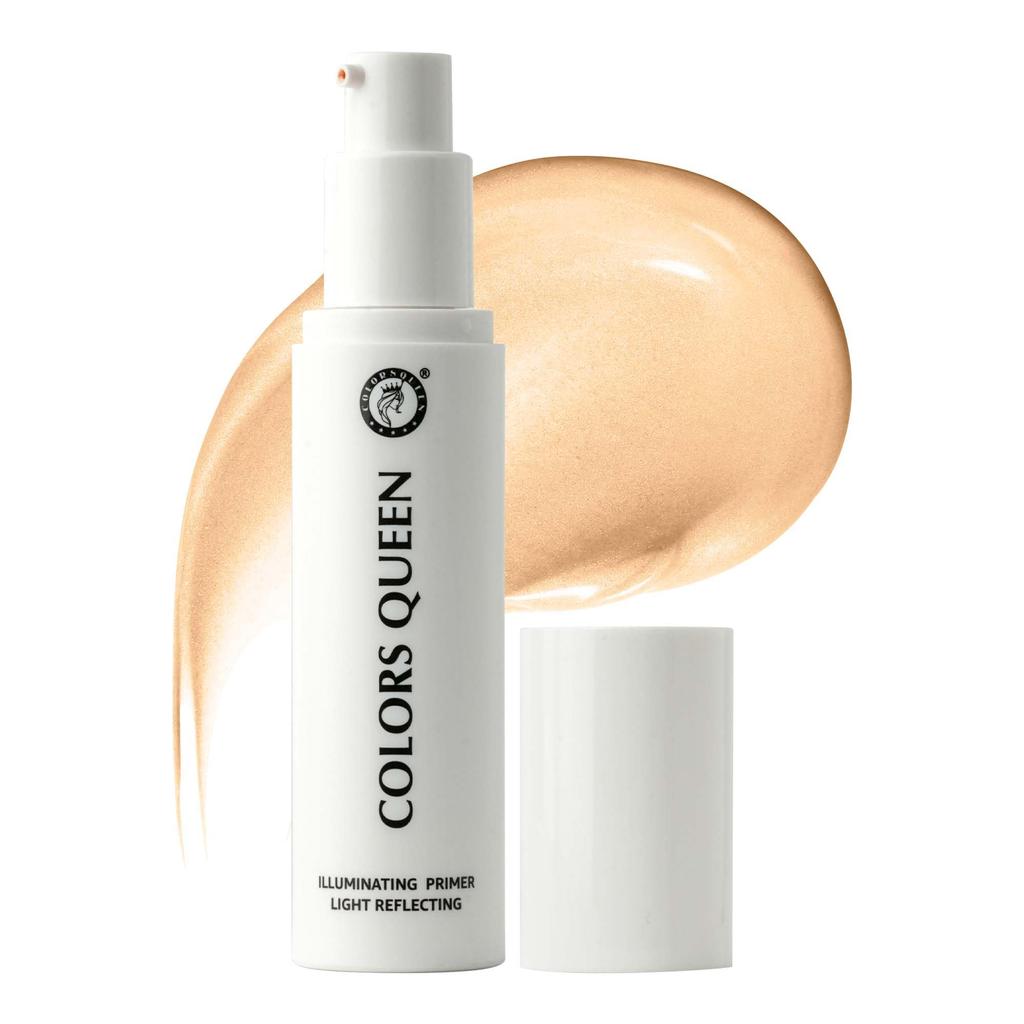 Colors Queen Light Reflecting Illuminating Primer - 30ml | Long Lasting & Lightweight | Luminous Finish | Keeps Makeup Fresh and Radiant | Hydrating