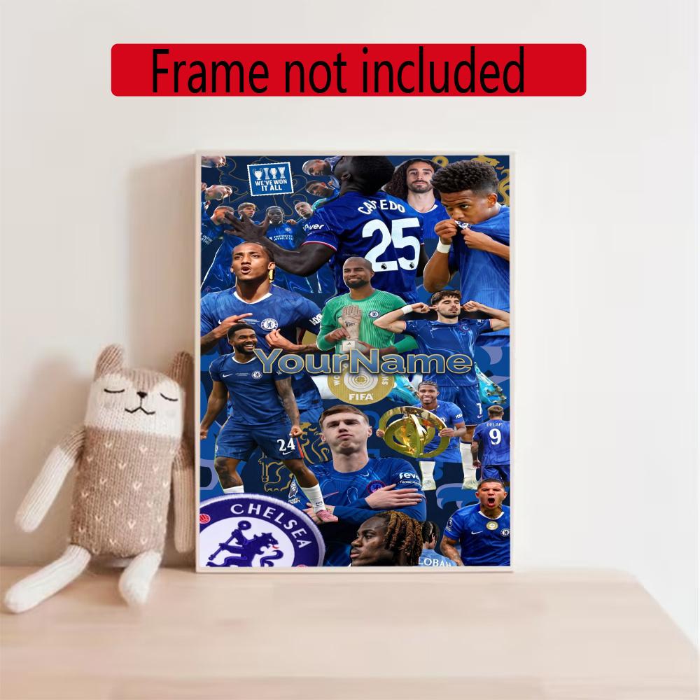 Chelsea Fc Personalized Name Diamond Paintings Mosaic Wall Round Diamond Art Painting Kits Embroidery Crystal Accessories Frameless