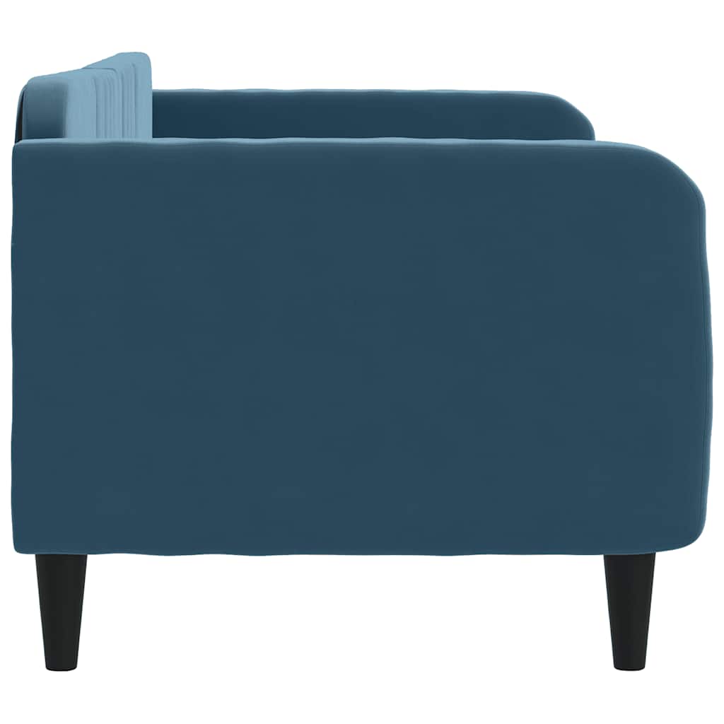Vidaxl Sofa with Sleeping Function, Blue, 80X200 Cm, Upholstered In Velvet
