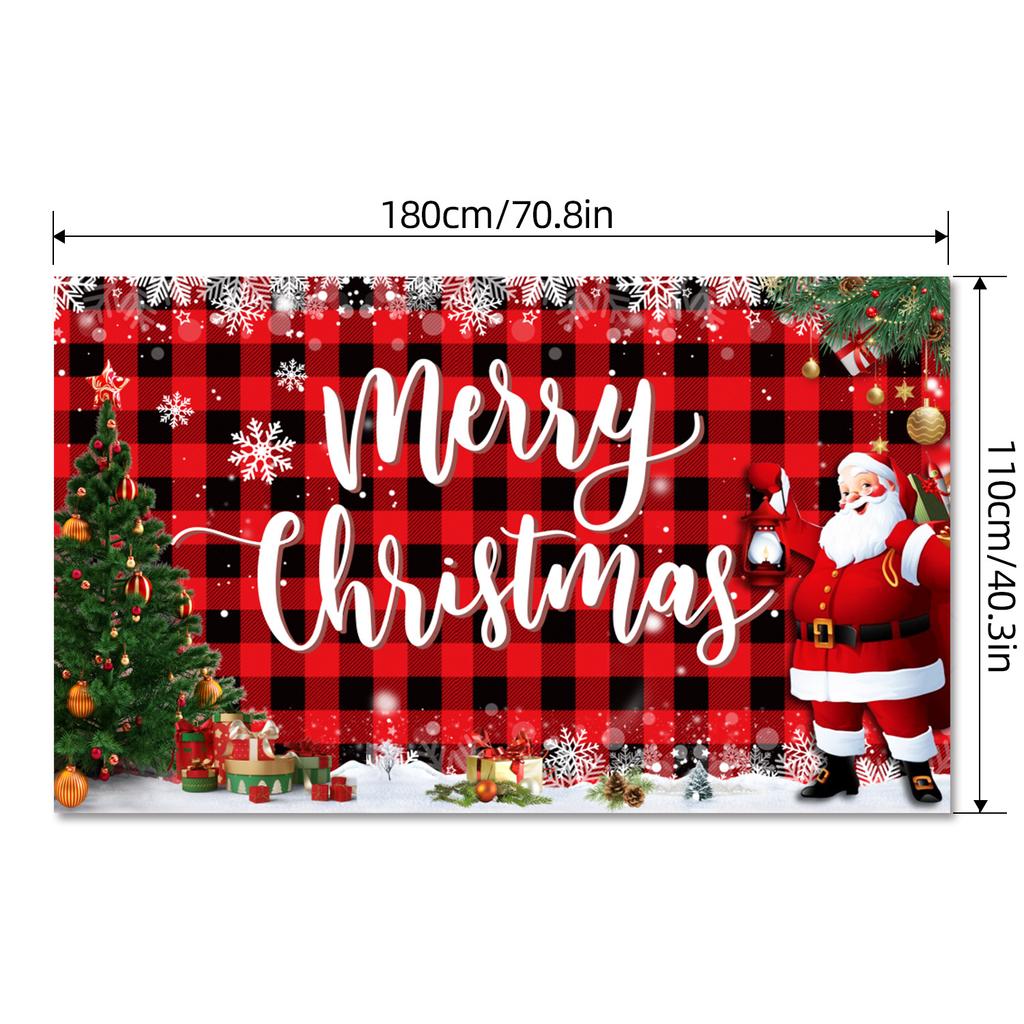 Christmas Background Cloth, Explosive Decorative Banner Hanging Cloth, Camera Couplet Direct Sales