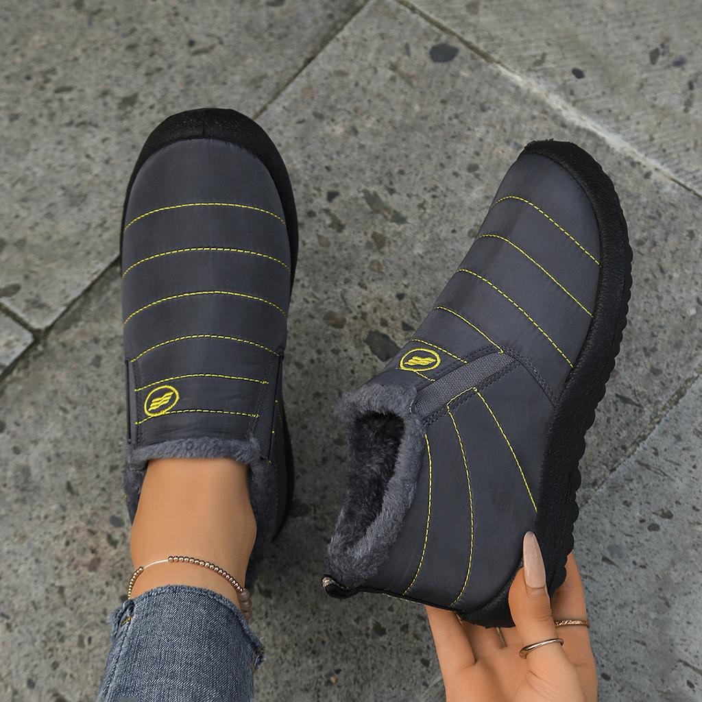 Large Size 48 Ultra-Warm Winter Boots - Non-Slip Thick Sole, Snow Boots Round Toe, Solid Color Minimalist Design for Outdoor Hiking Boot