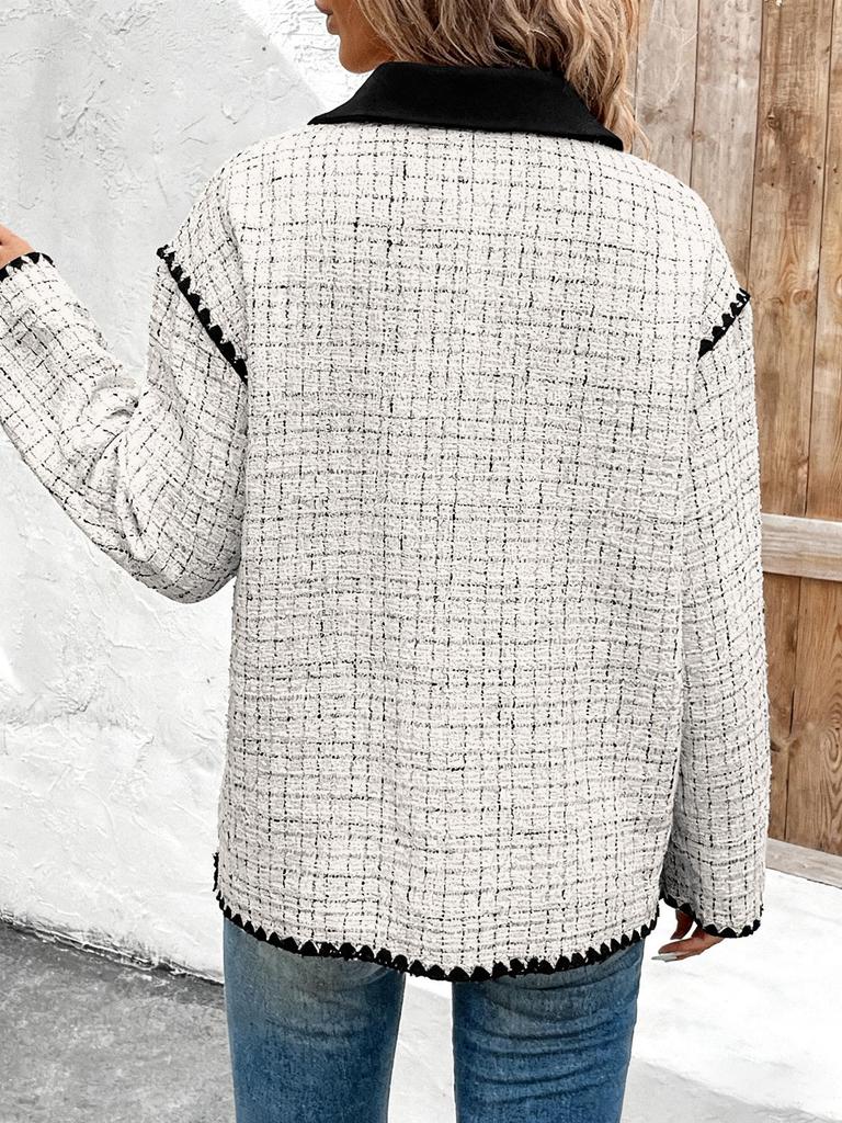 2026 Spring Women's Versatile Lapel Cardigan Jacket