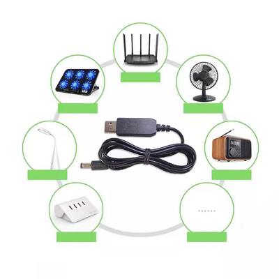 Usb To Dc Power Cable 5V To 12V Boost Converter 8 Adapters Usb To Dc Jack Charging Cable For Wifi Router Mini Fan Speaker