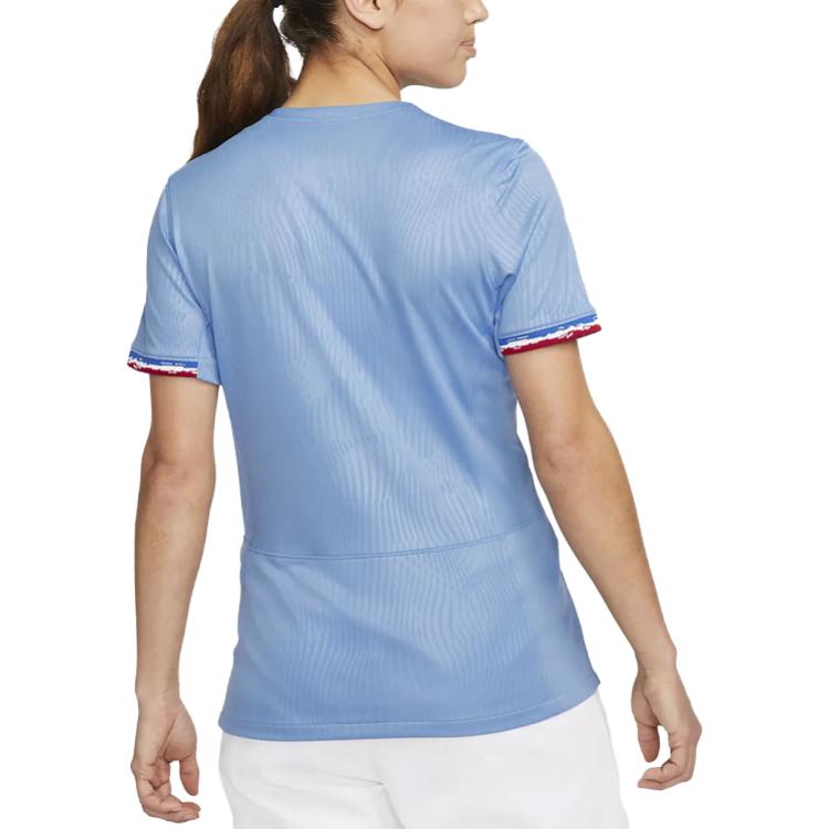 Nike 2023 Womens World Cup Series Quick-Dry Breathable Short Sleeve Soccer Jersey Fan Version 2023 Season France Home Jersey Women jersey DR3991-450