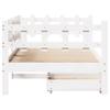 Daybed with Drawers White 80 X 200 Cm Pine Wood