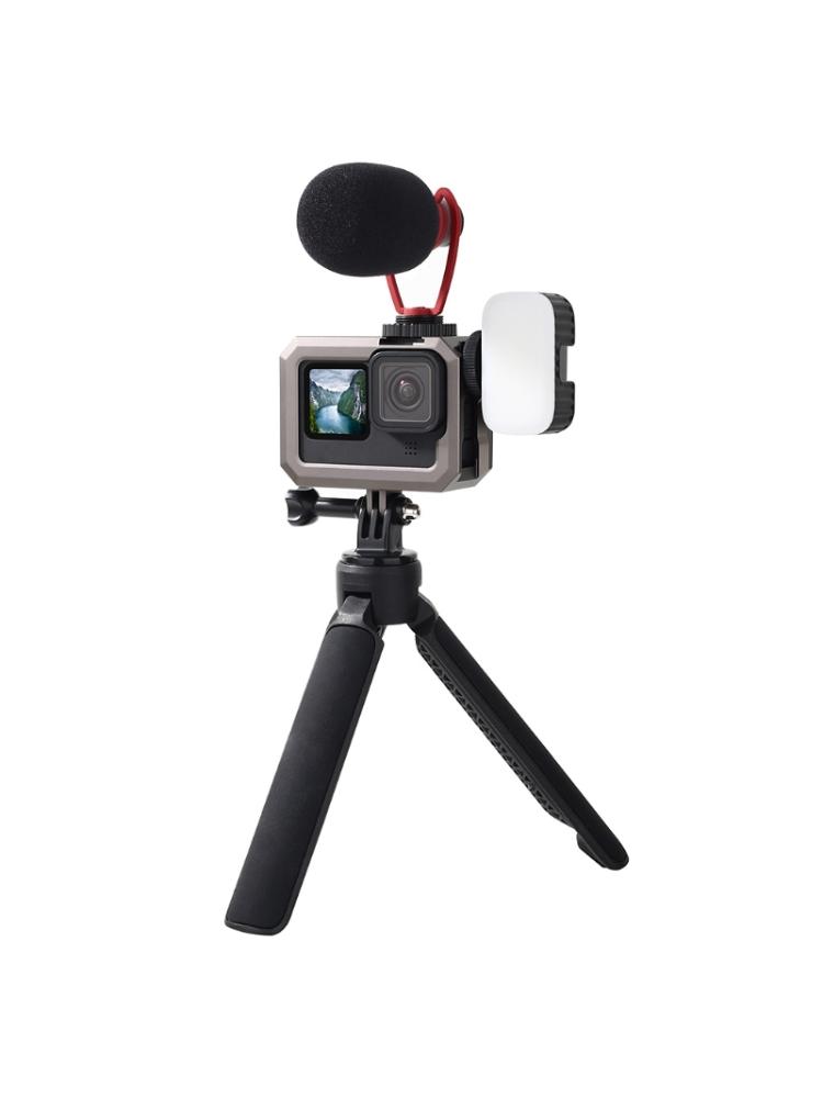 Housing Frame for Case Compatible for 9 Aluminum Alloy Skeleton Cage for  otective for Case with Cold Shoe Mo