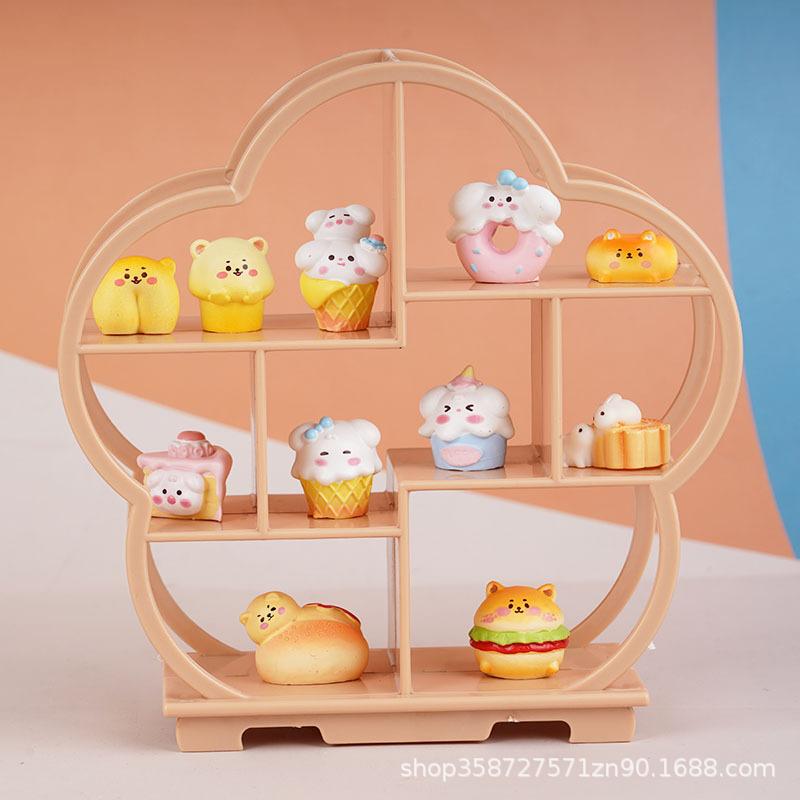 Ancient Style Simulation Plum Blossom Bogu Frame Forbidden City Ornament Living Room Decoration Doll House Children'S Play House Toys