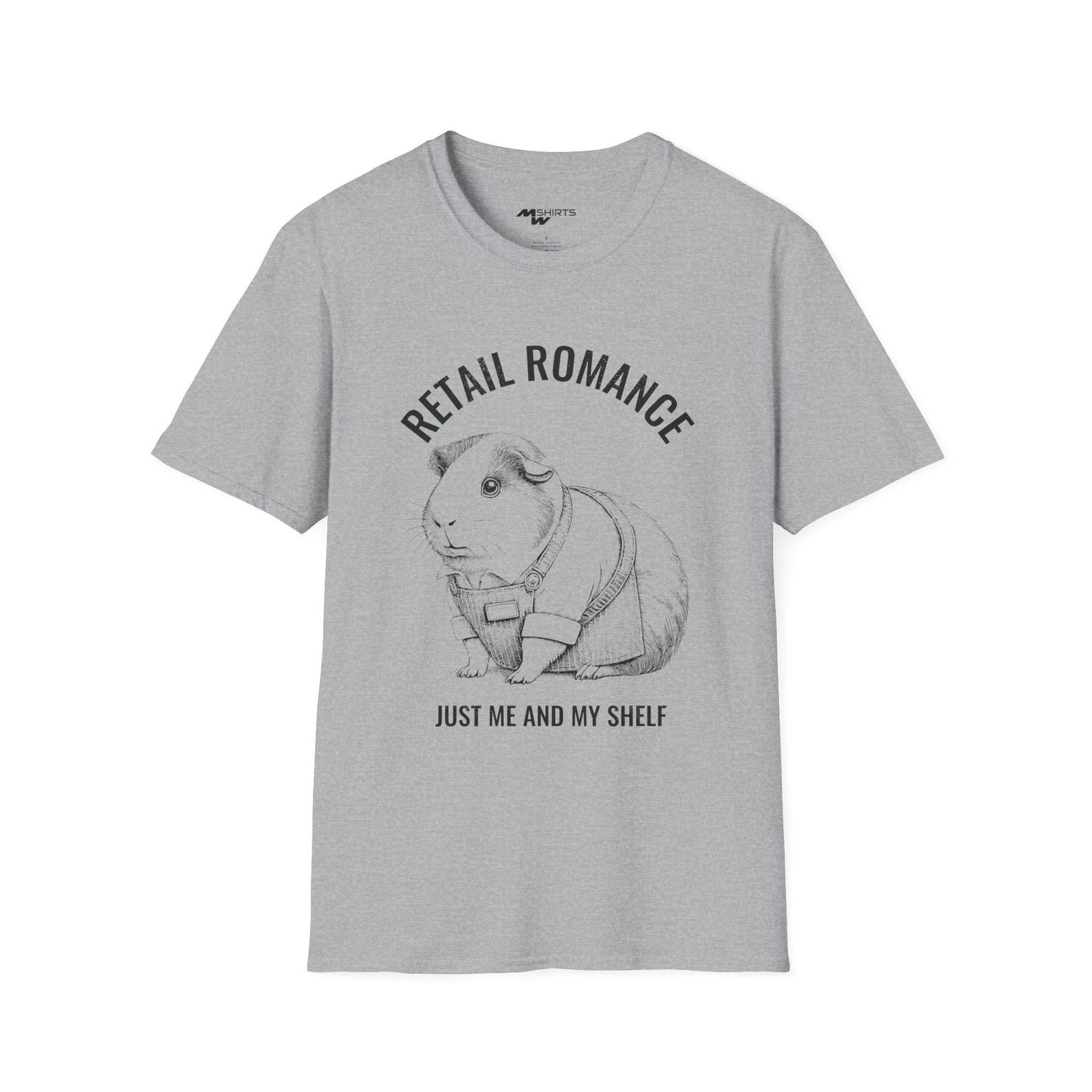 Retail Romance Guinea Pig T-Shirt: Engraving-Style Unisex Tee S