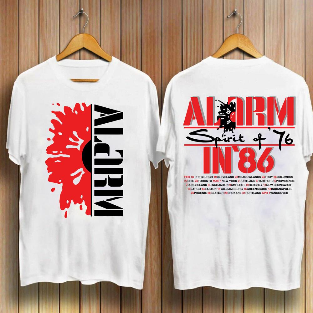 

The Alarm band Tour white men T Shirt 2 Side Size S-5XL 2 SIDE DO5071 Unisex T-Shirt S