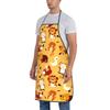 Animal Patterns Kitchen Apron Dinner Party Cooking Apron Adult Baking Accessories Waterproof Fabric Printed Cleaning Tools
