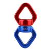 Air Yoga Swing Connector 360 Degrees Universal Rotating Rings Magnalium CarabinerRed and Blue