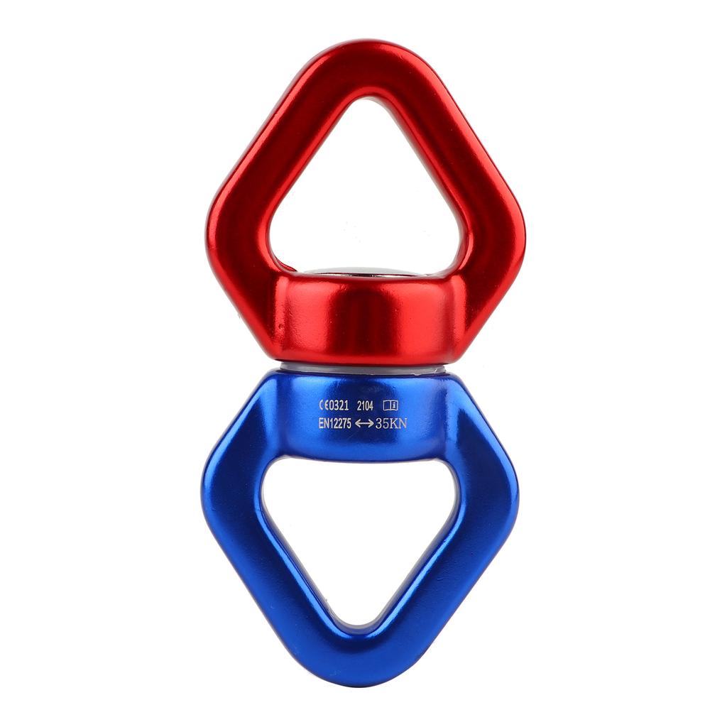 Air Yoga Swing Kobling 360 Grader Universelle Roterende Ringer Magnalium Karabinkrok Rød og Blå