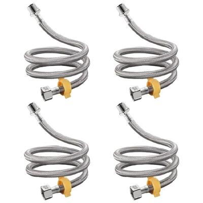 Multifuntional 4 Point Water Heater Inlet Hose Enhanced Length Water Heater Hose for Convenient Setup and Maintenance