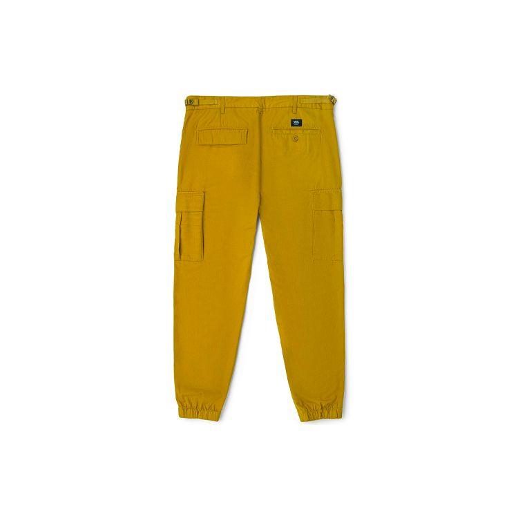 Vans Solid Color Cargo Woven Tapered Multi-Pocket Casual Pants Men Pants Yellow-Green VN0A36LNZ7J