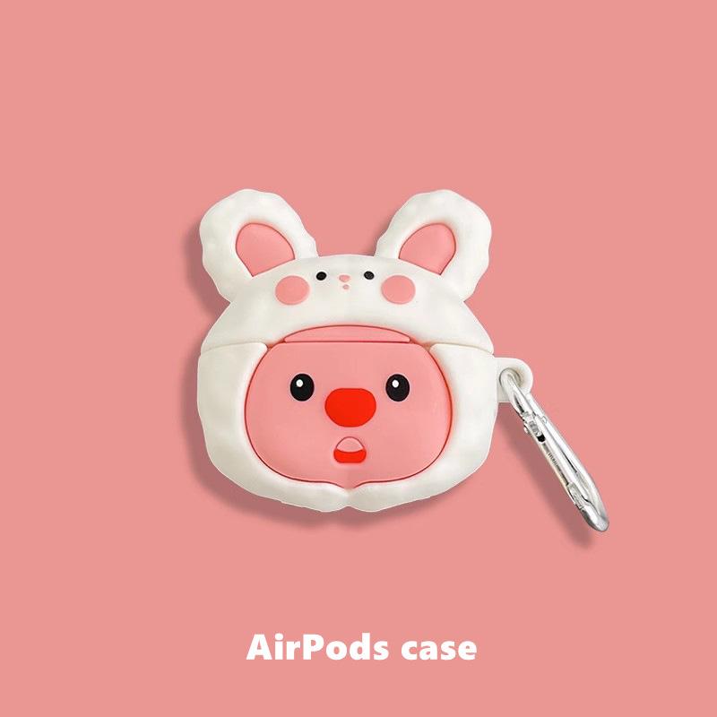 Cute rabbit ear beaver for AirPods pro1 generation protective case 1 generation pro1 generation apple bluetooth headset case