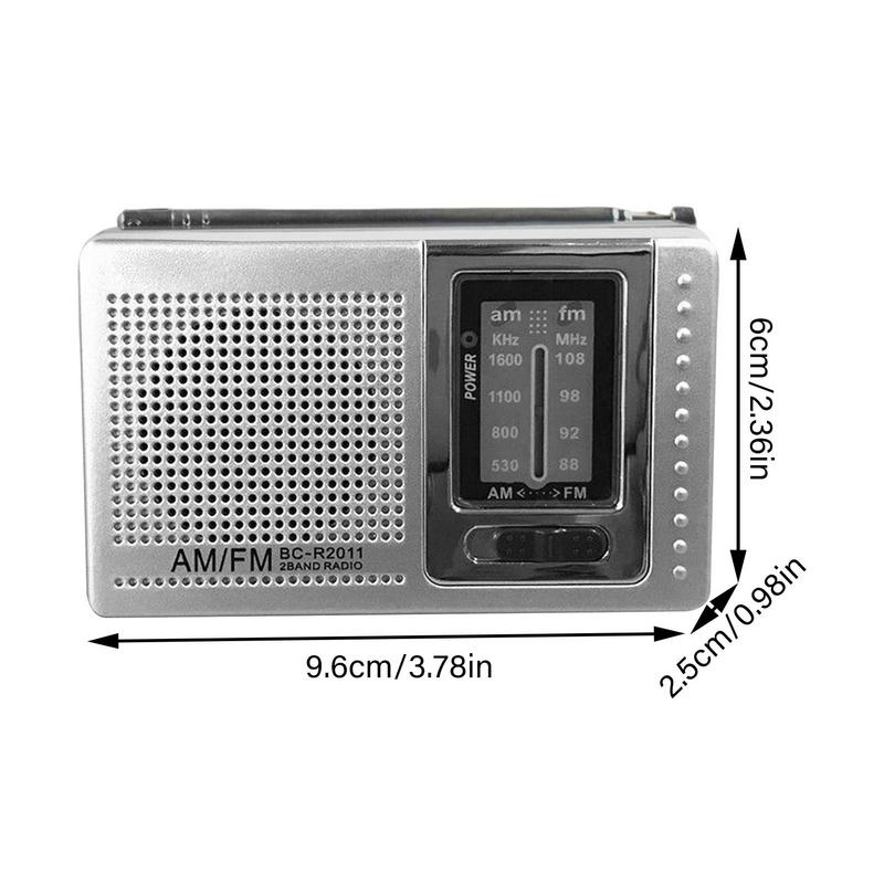 Battery Operated Radio Mini Compact Transistor Radios Great Reception Earphone Jack Portable Transistor Radio For Walking