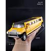 1/32 zliatinový Hummer H2 predĺžená limuzína kovový odliatok model auta zvuk a svetlo naťahovacie detské hračkárske vozidlá darček