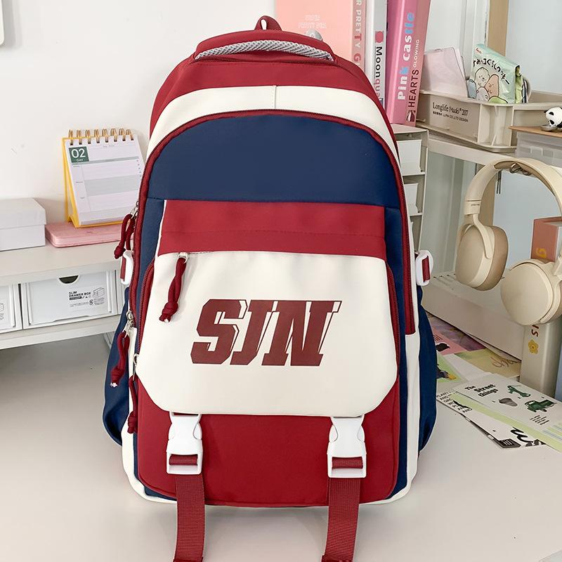 

Дитячі шкільні рюкзаки для учнів початкової школи та учнів середньої школи, контрастного кольору, великої місткості