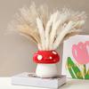 Kreative Pilz Vase Keramik Hydrokultur Vase Blume Anordnung Wohnkultur Desktop Ornamente Blumentopf
