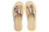 Gold women's slippers "Rozeta", comfortable women's slippers 37