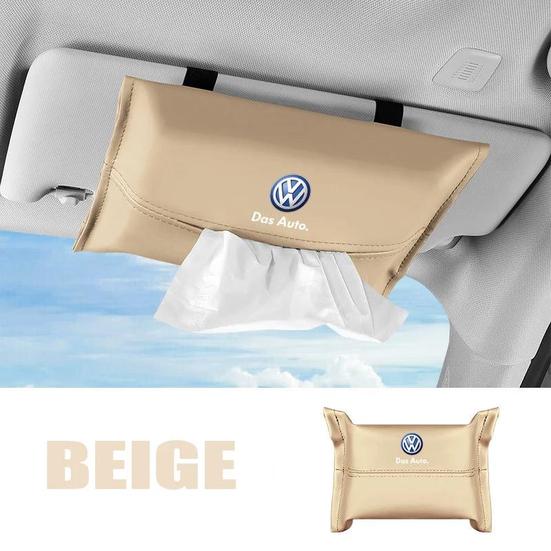 For VOLKSWAGEN VW Car Tissue Storage Bag Sun Visor Armrest Box for Volkswagen Rline Passat Santana Touareg Tiguan Golf Bora Beet