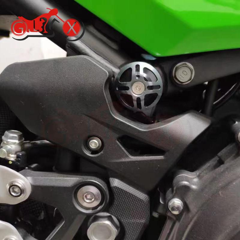 Motor CNC Accessoires voor Kawasaki NINJA400 Z400 NINJA Z 400 Framegat Afdekdoppen Stekkers Decoratieve Frame Sliders Schroefdoppen