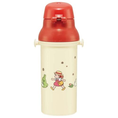Skater Children's Water Bottle, 480ml, Direct Drinking, Plastic, One-Touch Operation, Dishwasher Safe, Made in Japan, Ghibli Totoro, Mei, Girl's Desig
